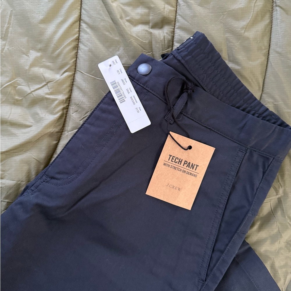 J. Crew Black Chinos “Tech Pant” slim stretch